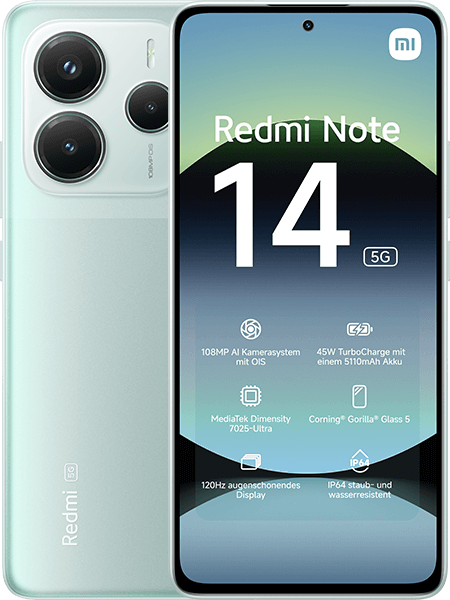 Xiaomi Redmi Note 14 5G Coral Green