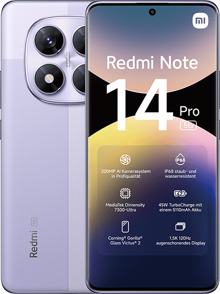 Xiaomi Redmi Note 14 Pro 5G Lavender Purple